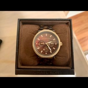 Michael Kors Tortoise Watch (+Extra Links And Box)